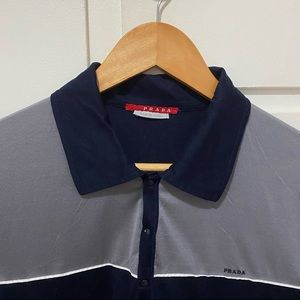 Authentic Prada Polo with Contrasting Top